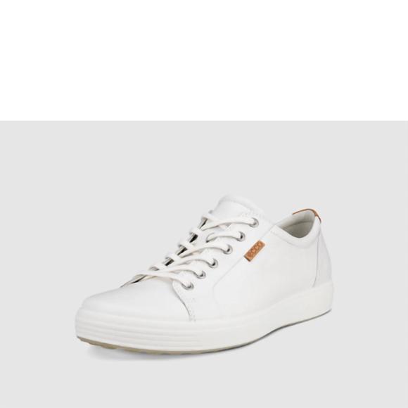 NEW ECCO men's soft 7 sneaker in white - Picture 2 of 8